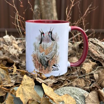 Кружка с журавлями