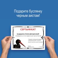Платформа для черного аиста - сертификат