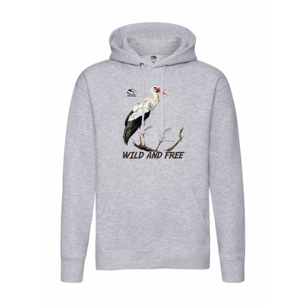 Бусел клякоча худзі kv худи с аистом на ветке