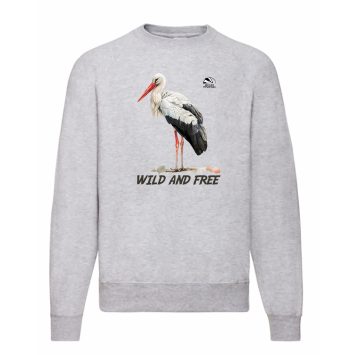 Свитшот с аистом