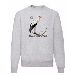 Свитшот с аистом