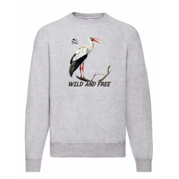Свитшот с аистом