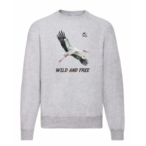 Свитшот с аистом