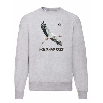Свитшот с аистом