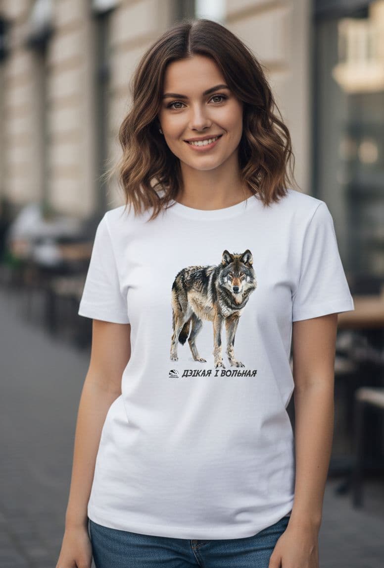 Дзяўчына ў майцы з ваўком-2 (1)