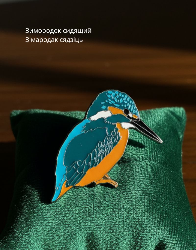 35 Зимородок сидящий